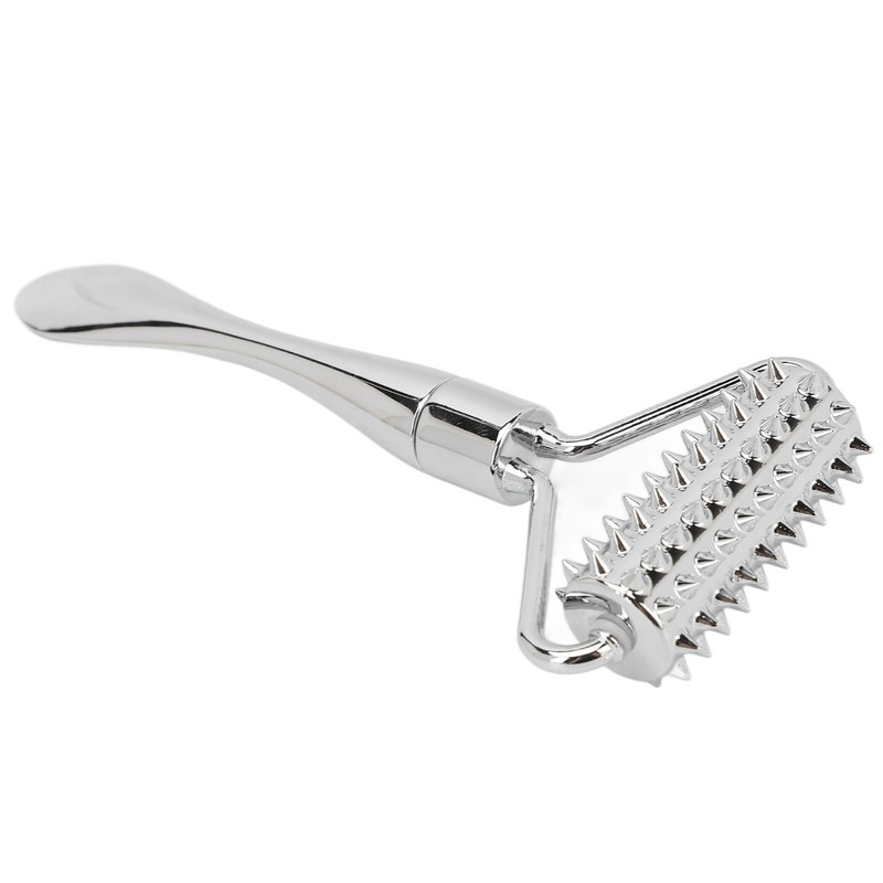 Metal Massage Roller Promote Circulation Muscle Relaxing Acupuncture Roller for