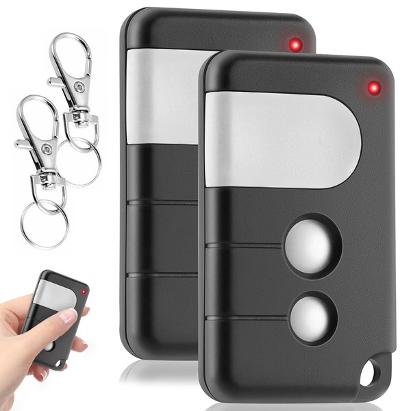 2 Stück Garagenöffner Handsender, 433,92MHz Garage Fernbedienung Kompatibel mit Chamberlain