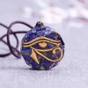 Lapis Lazuli Orgone Eye of Horus Emf Protection Necklace,Orgone Energy