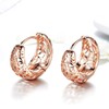 K.L.Y Women's Hoop Earrings, Popular, 18K RGP Ring, Pink Gold,