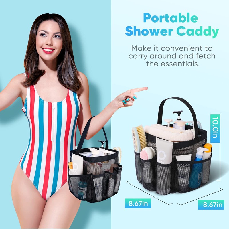 Eudele Mesh Shower Caddy Portable for College Dorm Room Essentials,