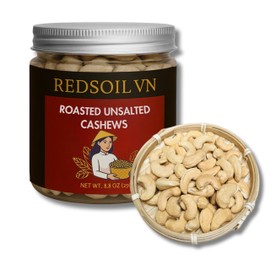 Unsalted roasted cashews, Organic snacks, Premium Vietnamese cashew, Vegan Protein Snacks, Keto and Paleo Friendly Diet Snacks, Party Snacks, Healthy Snacks, Non-GMO, 100% Natural, 250gram (8.8OZ)