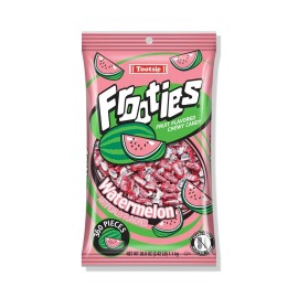Tootsie Roll Watermelon Frooties - Tootsie Roll Chewy Candy - 360 Piece Count, 38.8 oz Bag