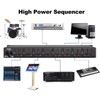 10 Outlet Power Conditioner, 3000W 1U Rack Mount Power Sequencer