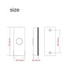 1 pcs Plastic Push Button Doorbell Wall Mounted Door Bell