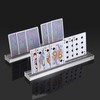 TOLIDA 4 PCS 25cm Clear Acrylic Playing Card Holder Stand