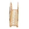 Napkin Holder Electroplating Hollow Iron Pattern Desktop Vertical Gold Metal