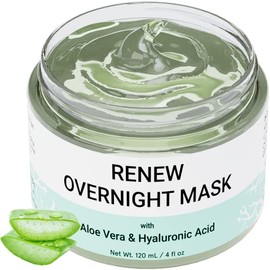 Doppeltree RENEW Overnight Face Mask with Aloe Vera & Hyaluronic Acid | 4 fl.oz | Anti Aging Moisturizing Facial Gel Sleeping Mask for Women & All Ski
