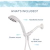 Aqua Vista 4-in. Polished Handheld Shower Head with 6 Spray