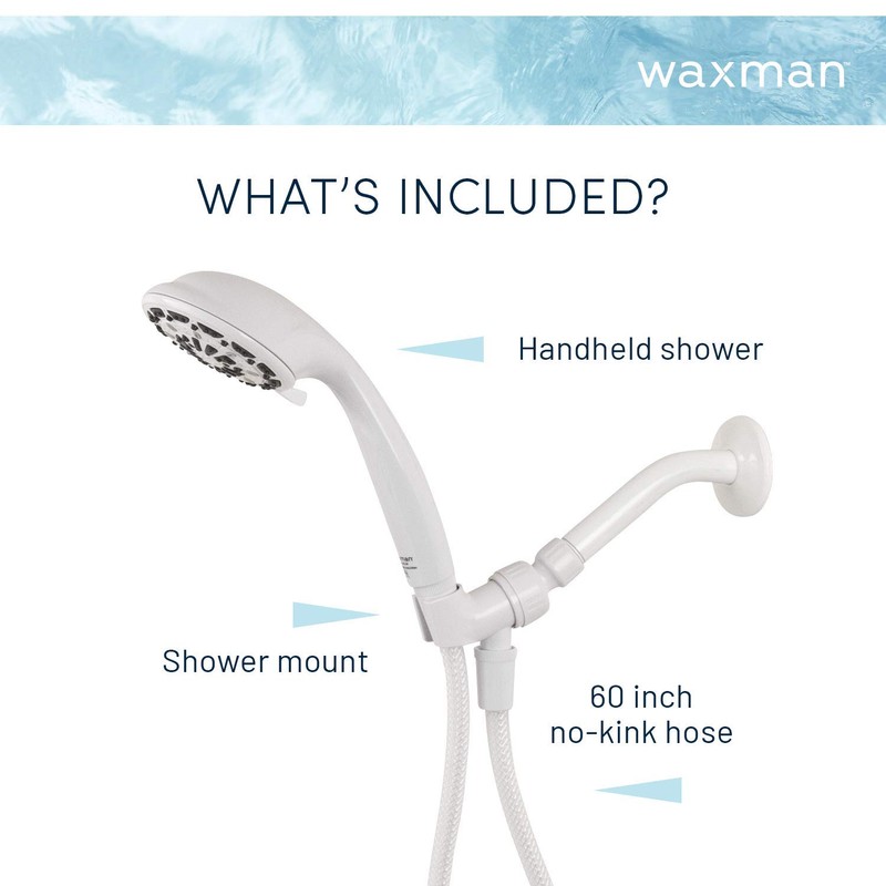 Aqua Vista 4-in. Polished Handheld Shower Head with 6 Spray