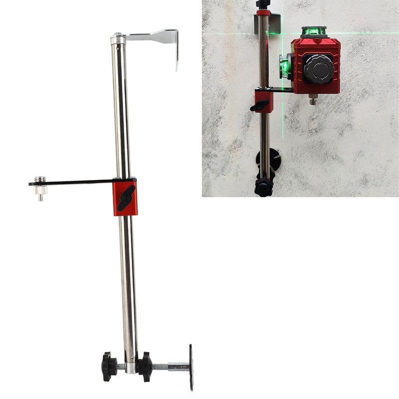 Laser Leveler Bracket Round Pole Mount Universal Adjustable Support for