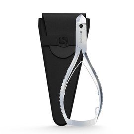 Suvorna Podiatrist Toenail Clippers Concave Jaw and Back Lock, 5.5" Extra Large Toe Nail Clippers for Thick Nails, Heavy Duty Nail Clippers for Thick Nails, Long Handled Toenail Clippers