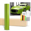 48"x60" (4FTx5FT) Gloss Glitter Lime Green Metallic Sparkle Vinyl Wrap
