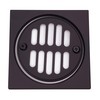 Westbrass Shower Strainer Set Square with Crown, Oil Rubbed Bronze,