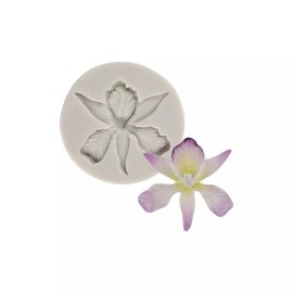 Unbranded Orchid Flower Sugar Craft Fondant Clay Resin Wax Silicone Mold