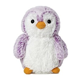 Aurora® Playful Pompom Penguin™ Brights Stuffed Animal - Vibrant Companions - Endless Fun - Violet 6 Inches