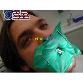 Unbranded Dental End Rubber Dam Natural Latex Medium Gauge 6"x6" 36 Sheets Green 0.18mm US