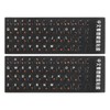 PATIKIL 2Pcs Chinese-English Keyboard Stickers - Black Background with Orange