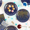 96-Piece Birthday Party Tableware Set, Blue Gold Birthday Party Tableware