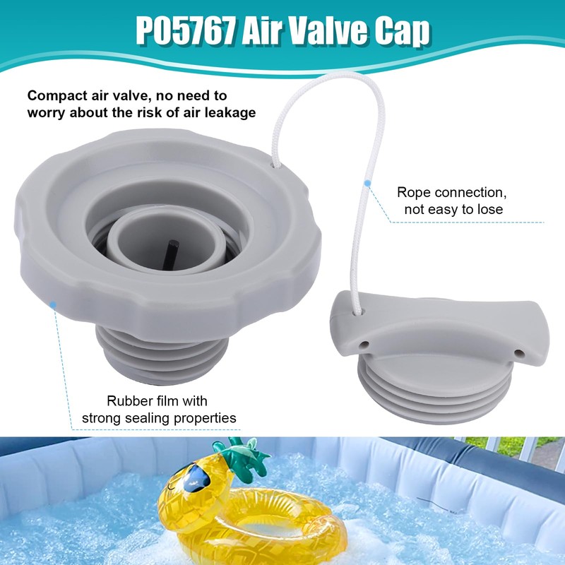 P05767 Air Valve Cap, One Way Air Valve Screw Cap