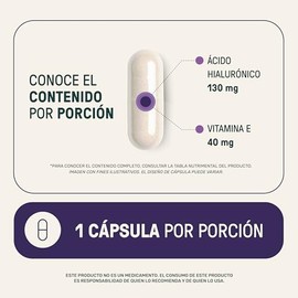 LIFE 360+ Ácido Hialurónico | 120 cápsulas | 540 mg por porción