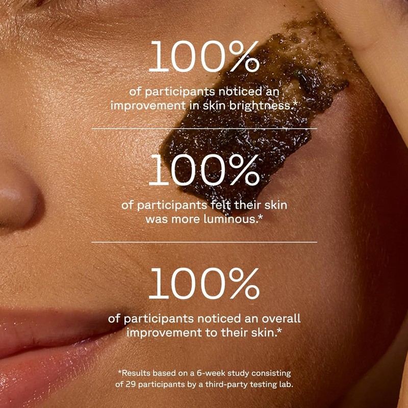 Acure Brightening Facial Scrub - Exfoliating Face Wash, Gentle Daily