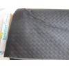 Berkshire Faux Leather Basket Weave PVC Fabric Black BTY Cotton