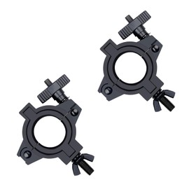 Stage Lighting Truss Clamp, Heavy Duty Mounting Hook for DJ Lights,Lighting O clamp Fit 3 Size Pipe Diameter: 25mm/1inch, 38mm/1.5inch, 50mm/2inc（2 Pack Black）