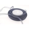 Dxeud - Cinta de organza transparente, Gris, 5/8" x 25