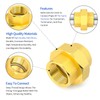 ERGAOBOY 1Pcs Brass Union, 1" BSP Threads Female Pipe Fitting,