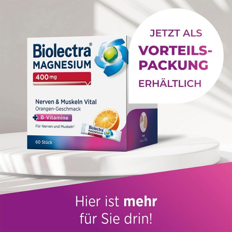 Biolectra Magnesium 400 mg Nerves & Muscles Vital 30 x