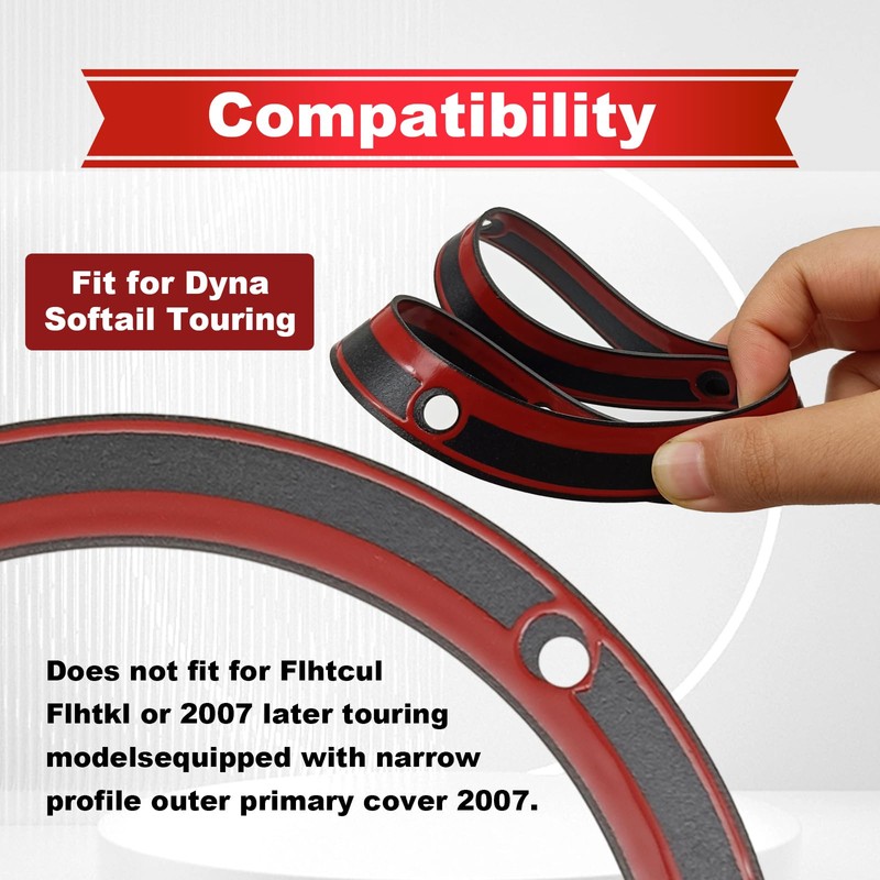 5 Holes Twin Cam Derby Cover Gasket 25416-99X Compatible with