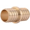SharkBite 1 Inch Crimp Coupling, Brass Plumbing Fitting, PEX Pipe,