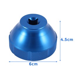 HAPPOW Bottom Bracket Tool–16-Notch 44mm 3/8" Drive for Bicycle Tools and Repair Equipment, Park Tool Compatible, Pedal Wrench and Lockring Removal（Blue）