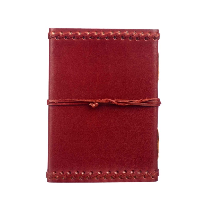Medium Stitched Leather Journal | 125 Unlined Recycled Paper Pages