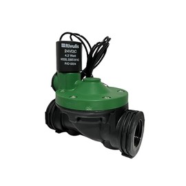PLASTRO RIVULIS 210 Solenoid Valve, 24V, Screw Connection, Facility Gardening, Outdoor Cultivation, Watering, Made in Israel (24VDC 1")