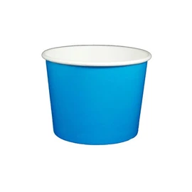 16 oz Yogurt Paper Cups- 1000 Count (Solid Blue)