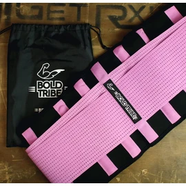 BOLD TRIBE Faja Reductora Doble Compresión Ejercicio Gym Crossfit y Entrenamiento Rosa Chica