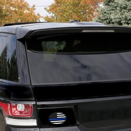 Biomar Labs® 2 x Vinyl Stickers Decals USA National American Thin Blue Line Flag Car Motorcycle Helmet B 228