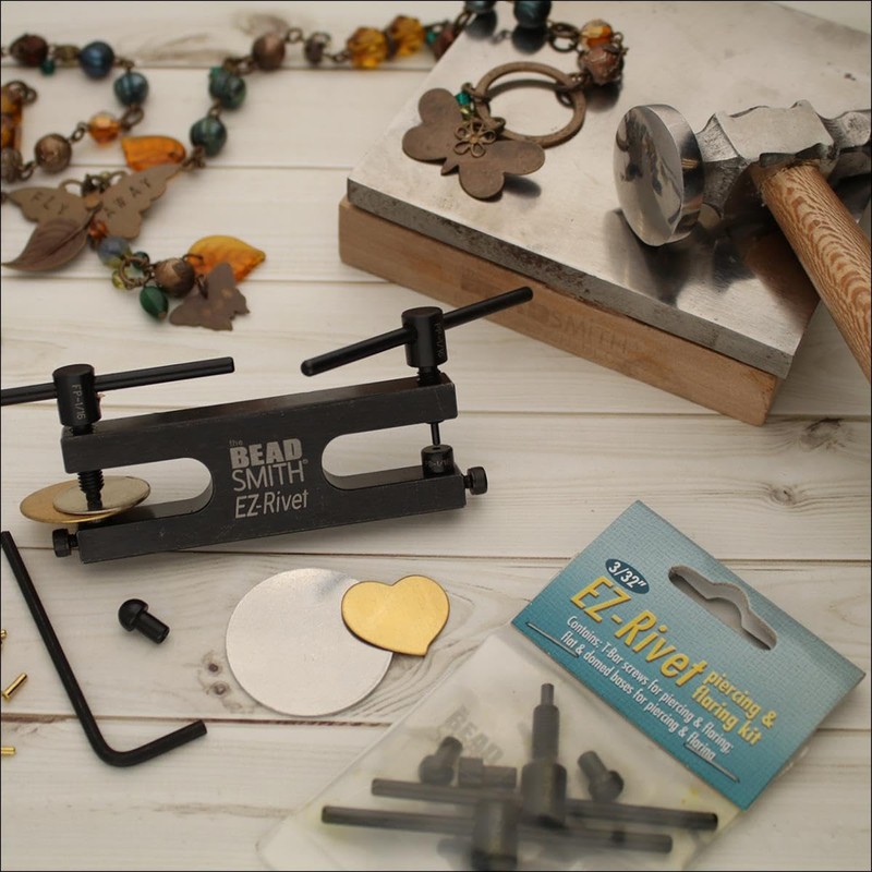 The Beadsmith EZ Rivet Piercing & Flaring Kit - Includes