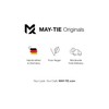 MAY-TIE Herren Fliege Set | Hochzeitsfliege vegan vorgebunden | Leinen