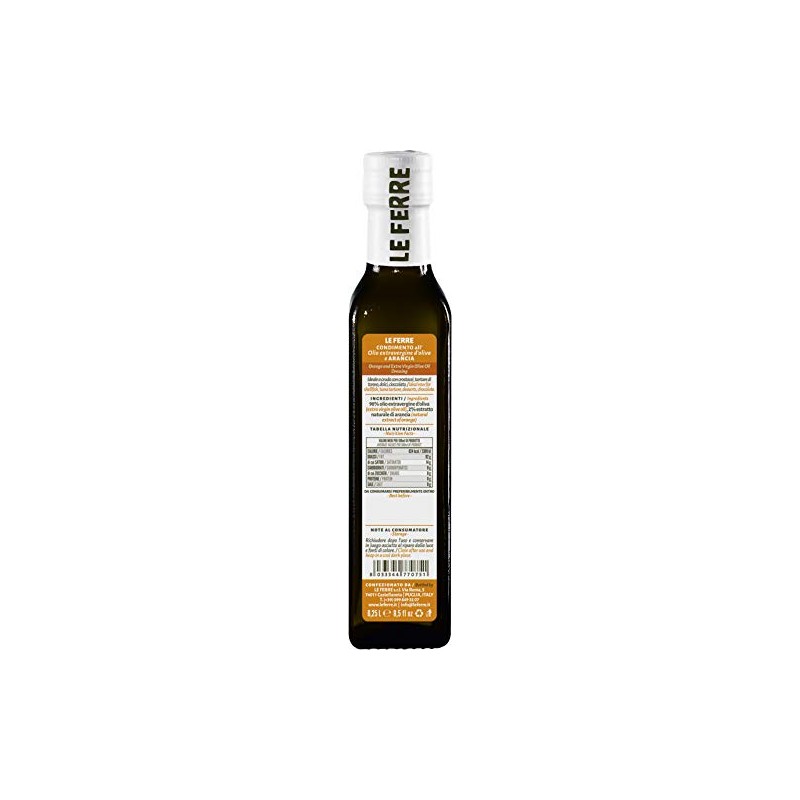 Olio extravergine d'oliva aromatizzato all'arancia 0,25 lt