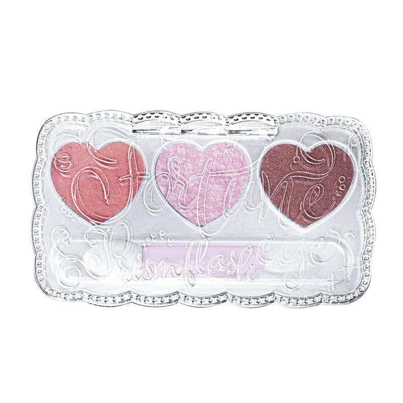 Fortune Kose Prism Trick 02 (Aurora Mauve) Eyeshadow, Tri-Color Palette,