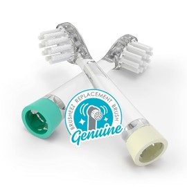 Little Brusheez® 2-Pack Replacement Brush Heads - Safe & Gentle Electric Brush Heads for Ages 1-3 Toddlers’ Sonic Toothbrush (Fuzzy The Fox)