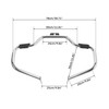 TCMT Engine Highway Mustache Crash Guard Bar Fits For Harley