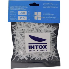 INTOX Tile Spacers 2.0 mm Pack of 200 White