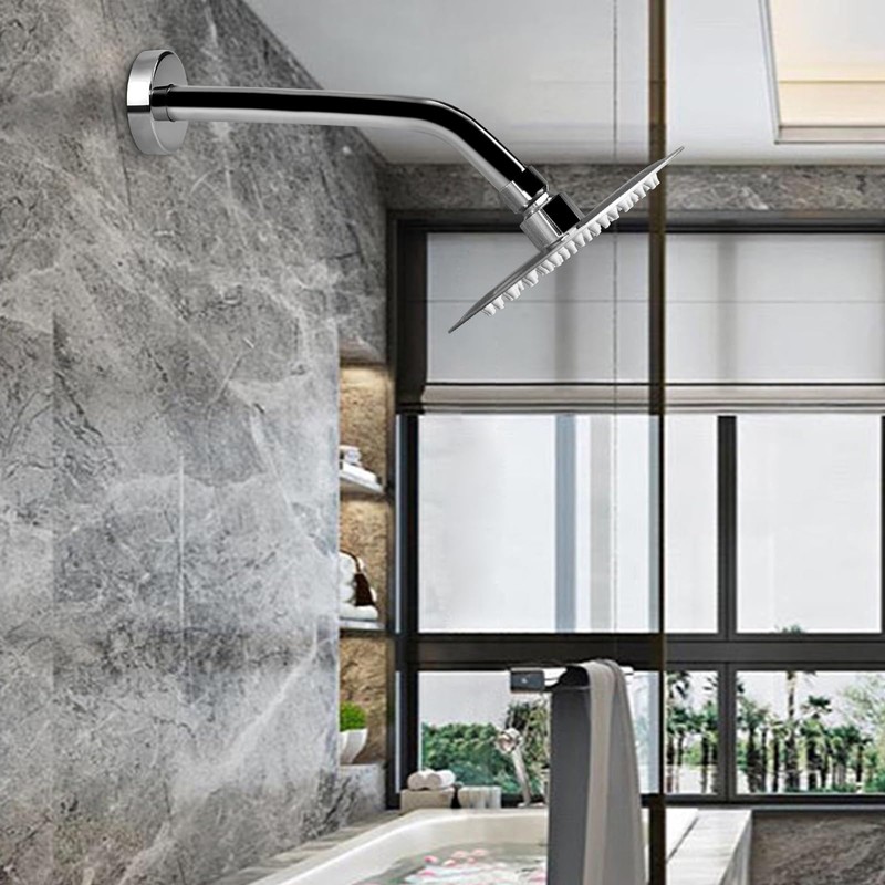 NearMoon Shower Arm with Flange, Made of 304 Stainless Steel