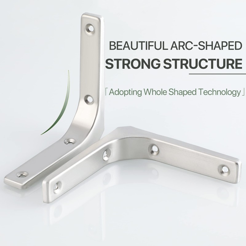 Sayayo Stainless Steel Shelf Brackets Wall Brackets for Shelves Shelf