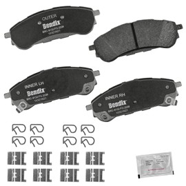 Bendix Priority1 CFC2208 Ceramic Rear Brake Pads for Ford Ranger 2023-2019