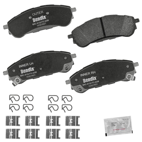 Bendix Priority1 CFC2208 Ceramic Rear Brake Pads for Ford Ranger
